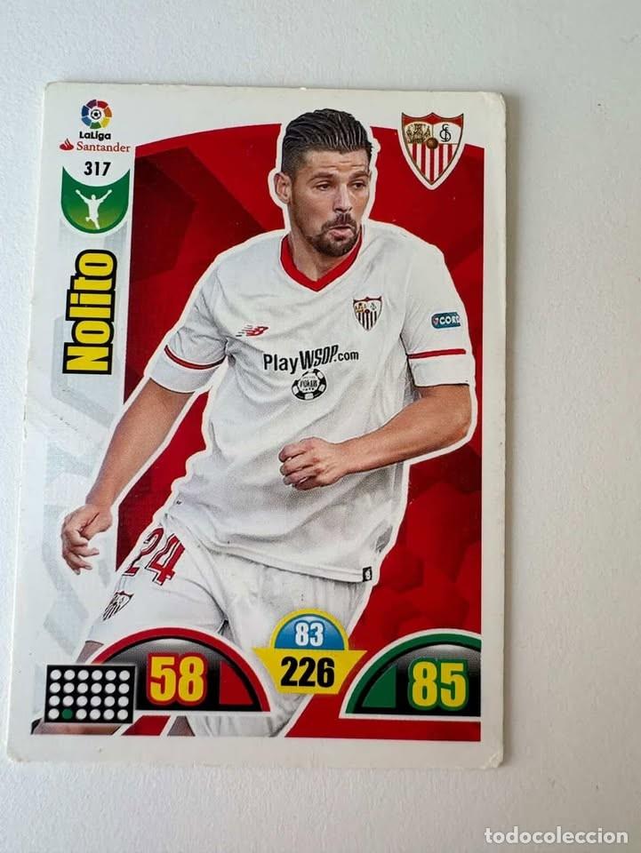 Coleccionismo deportivo: Nolito Sevilla 317 Adrenalyn 2017-18