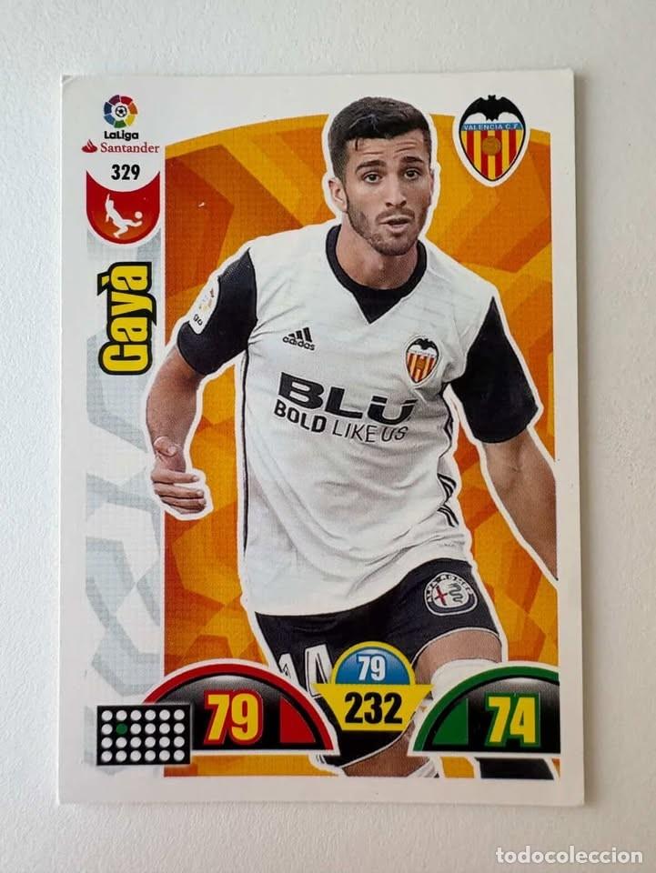 Coleccionismo deportivo: Gay&agrave; Valencia 329 Adrenalyn 2017-18