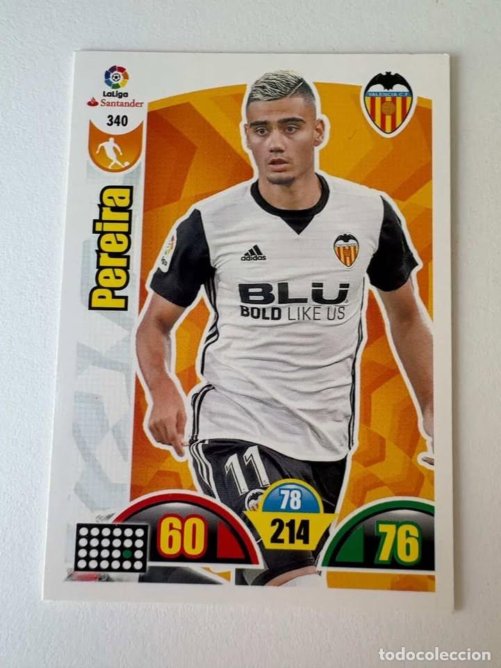 Coleccionismo deportivo: Pereira Valencia 340 Adrenalyn 2017-18