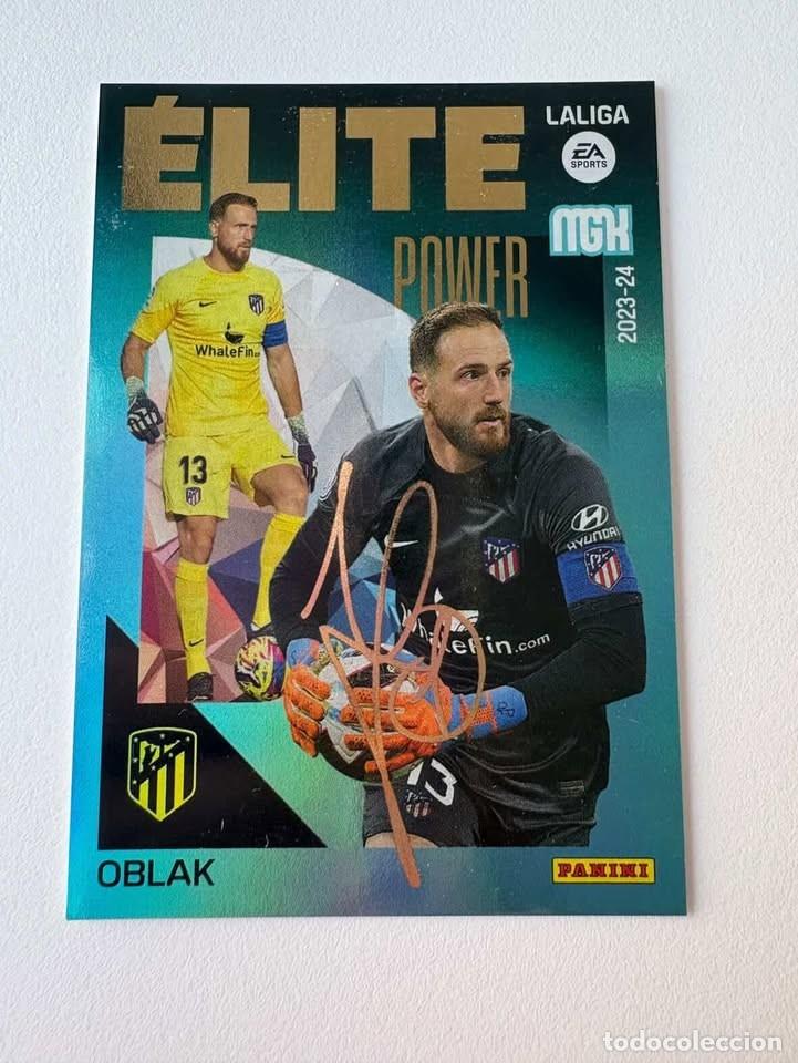 Coleccionismo deportivo: Oblak &Eacute;lite Power Atl&eacute;tico de Madrid P12 Megacracks 2023-24