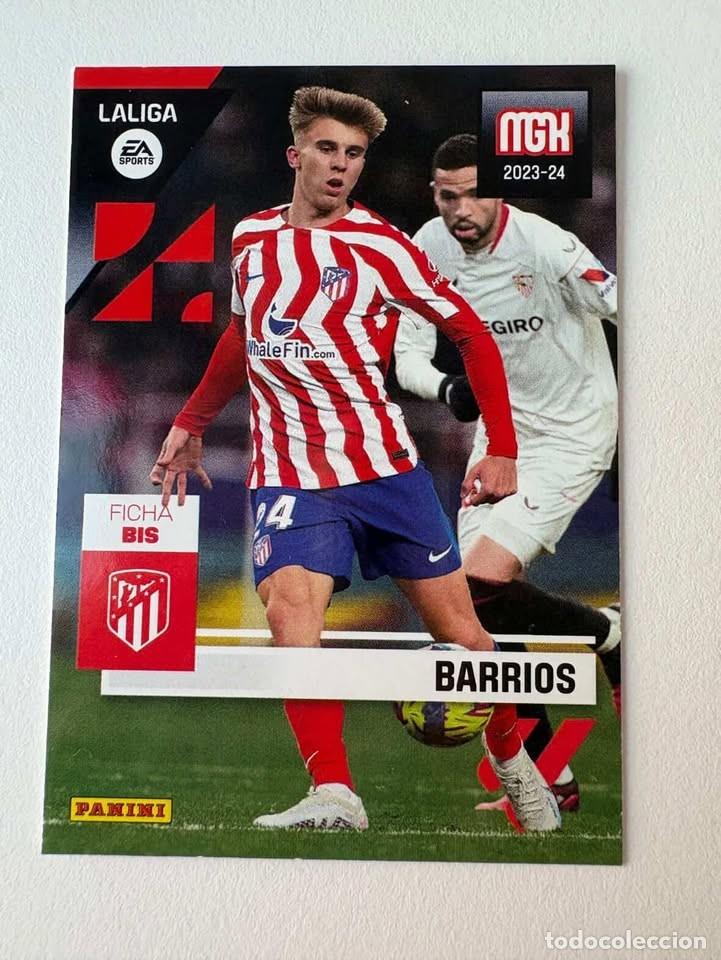 Coleccionismo deportivo: Barrios Ficha Bis Atl&eacute;tico de Madrid 85bis Megacracks 2023-24