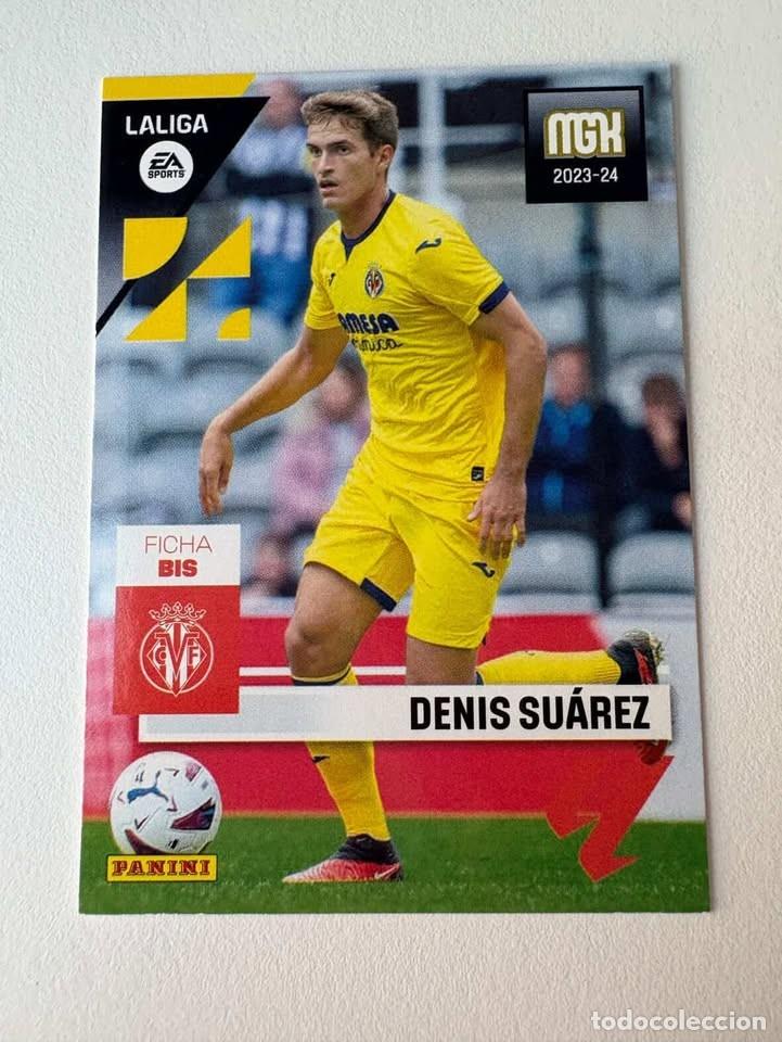 Coleccionismo deportivo: Denis Su&aacute;rez Ficha Bis Villareal 371bis Megacracks 2023-24