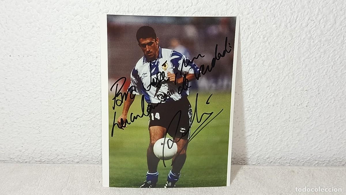 Coleccionismo deportivo: ANTIGUA FOTOGRAFIA CON AUTOGRAFO DEL JUGADOR DEL HERCULES C.F RODRIGUEZ 1&ordf; DIVISION A&Ntilde;OS 90