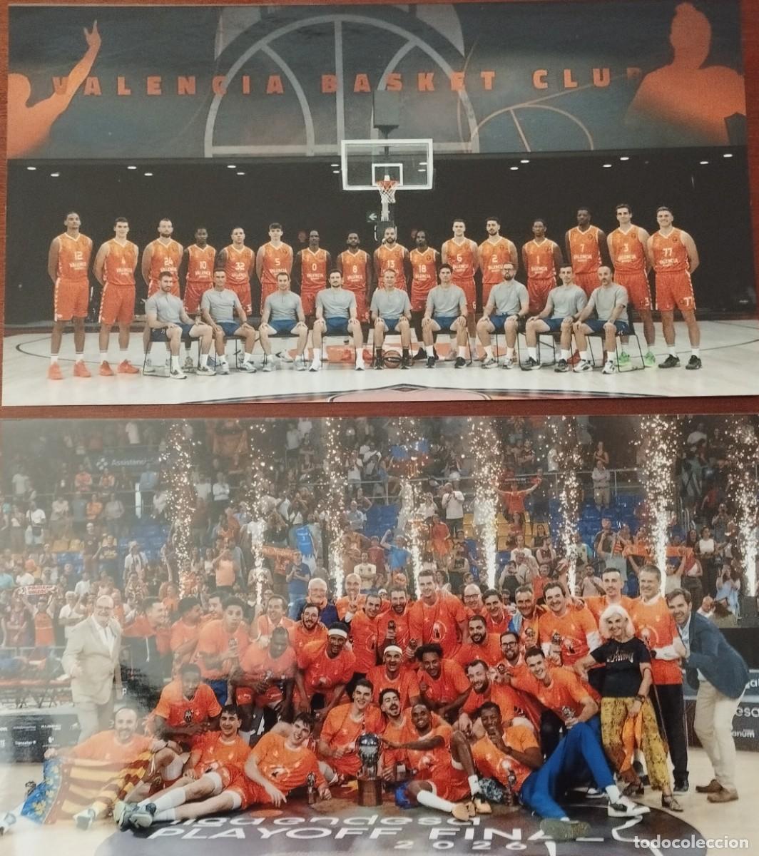 Coleccionismo deportivo: VALENCIA BASKET 2025-2026. LOTE 2 FOTOS CAMPE&Oacute;N LIGA ACB