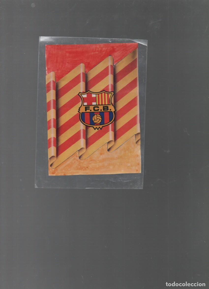 Coleccionismo deportivo: POSTAL CON ESCUDO DEL F.C. BARCELONA. CIRCULADA. 1984