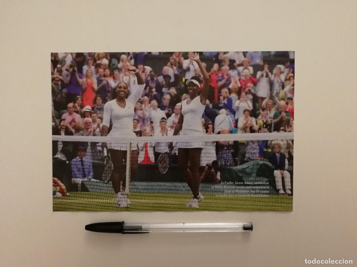 Coleccionismo deportivo: LAMINA ACARTONADA - Serena y Venus Williams - TENIS - Wimbledon
