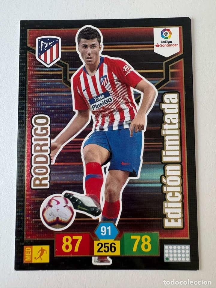 Coleccionismo deportivo: Rodrigo Atl&eacute;tico de Ma drid Edici&oacute;n Limitada Adrenalyn 2018-19
