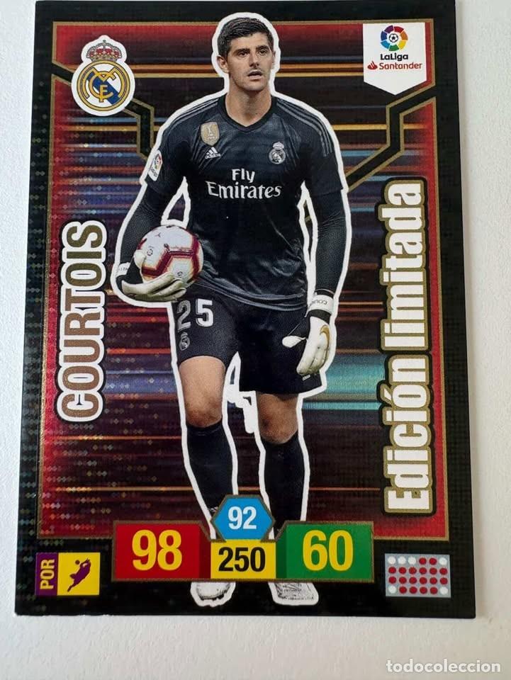 Coleccionismo deportivo: Courtois Real Madrid Edici&oacute;n Limitada Adrenalyn 2018-19