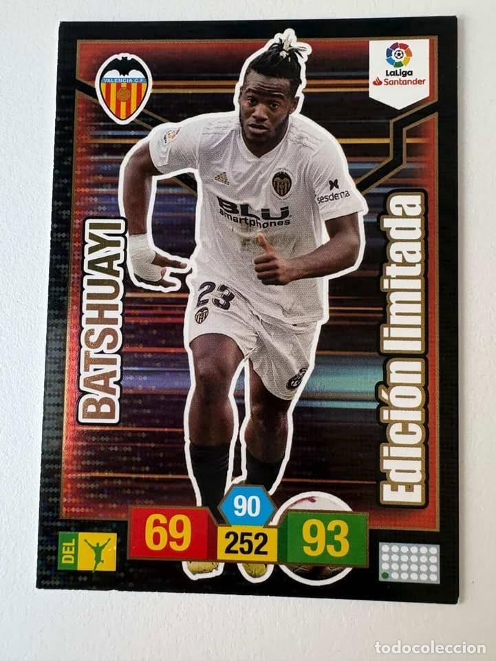 Coleccionismo deportivo: Batshuayi Valencia Edici&oacute;n Limitada Adrenalyn 2018-19