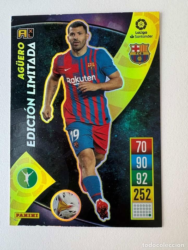 Coleccionismo deportivo: Sergio Ag&uuml;ero Bar&ccedil;a Edici&oacute;n Limitada Adrenalyn 2021-22