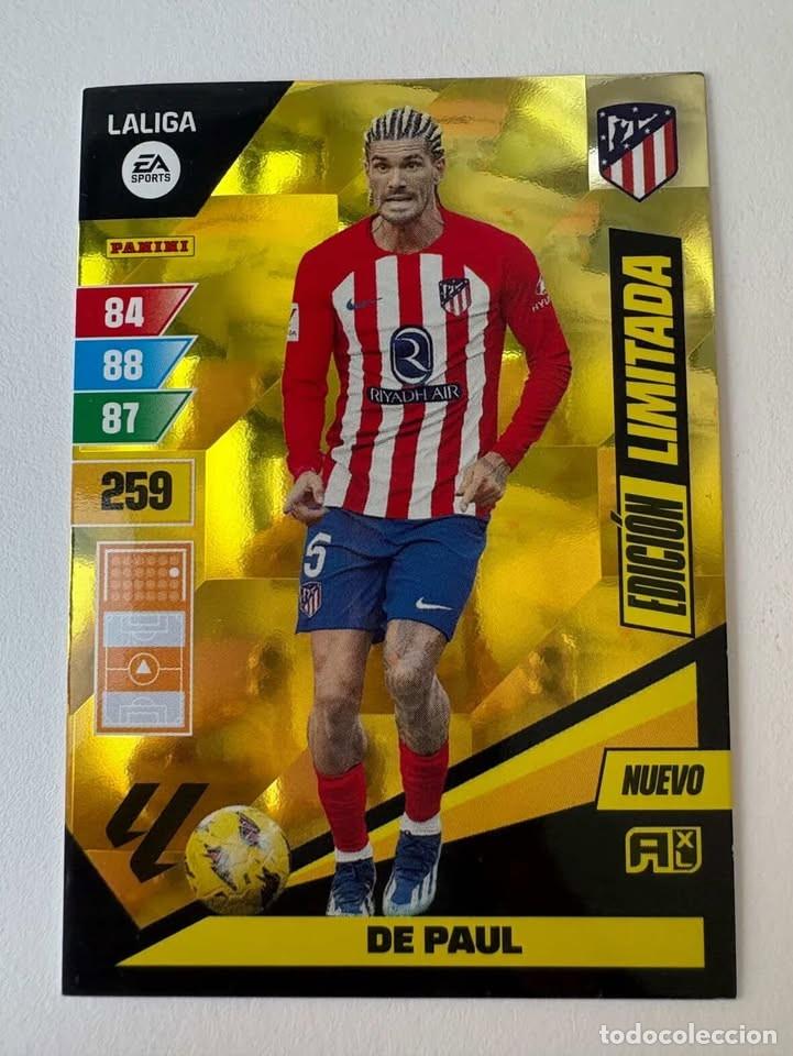 Coleccionismo deportivo: De Paul Atl&eacute;tico de Madrid Edici&oacute;n Limitada Adrenalyn 2023-24