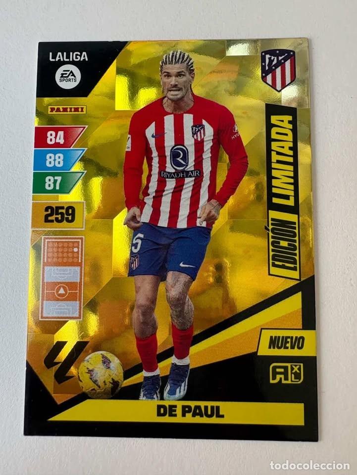 Coleccionismo deportivo: De Paul Atl&eacute;tico de Madrid Edici&oacute;n Limitada Adrenalyn 2023-24