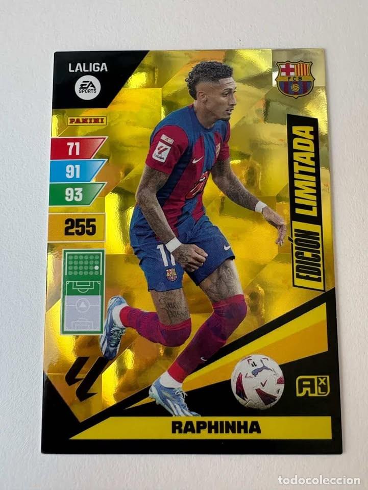 Coleccionismo deportivo: Raphinha Bar&ccedil;a Edici&oacute;n Limitada Adrenalyn 2023-24