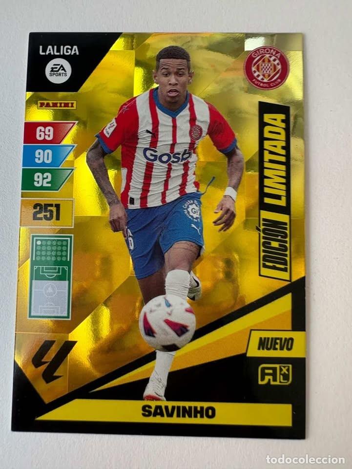 Coleccionismo deportivo: Savinho Girona Edici&oacute;n Limitada Adrenalyn 2023-24