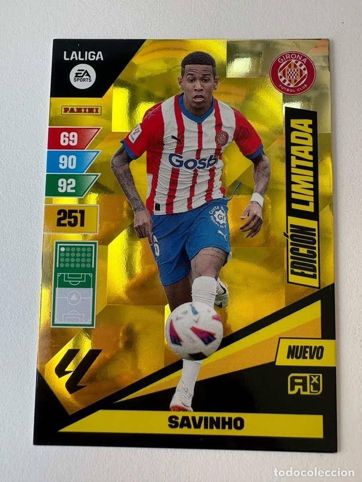 Coleccionismo deportivo: Savinho Girona Edici&oacute;n Limitada Adrenalyn 2023-24