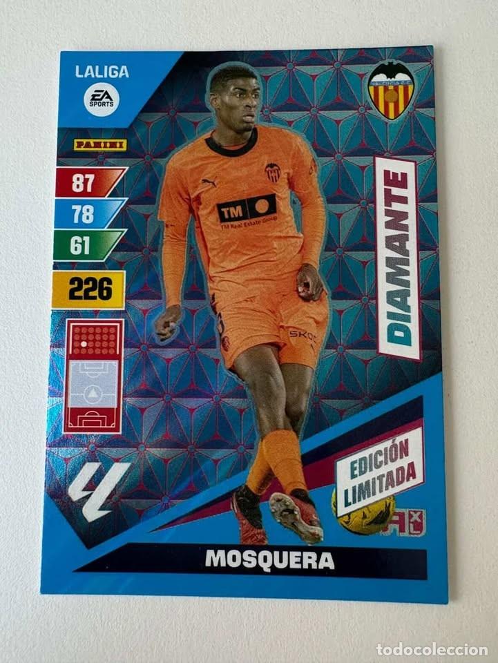 Coleccionismo deportivo: Mosquera Valencia DIamante Edici&oacute;n Limitada Adrenalyn 2023-24