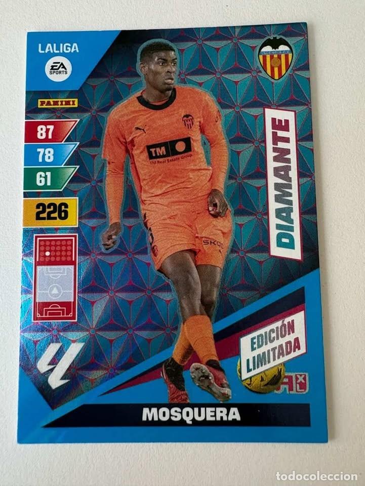 Coleccionismo deportivo: Mosquera Valencia DIamante Edici&oacute;n Limitada Adrenalyn 2023-24