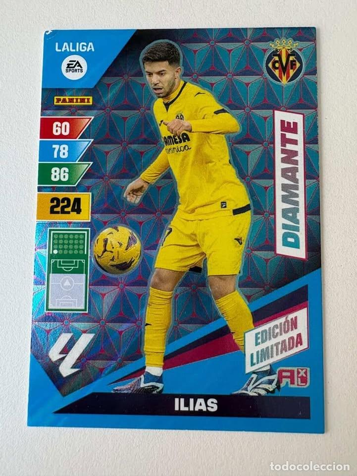 Coleccionismo deportivo: Ilias Villareal DIamante Edici&oacute;n Limitada Adrenalyn 2023-24