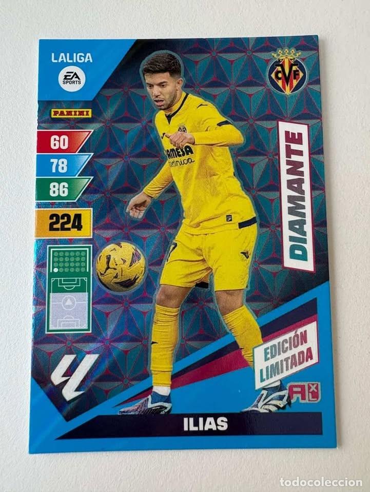 Coleccionismo deportivo: Ilias Villareal DIamante Edici&oacute;n Limitada Adrenalyn 2023-24