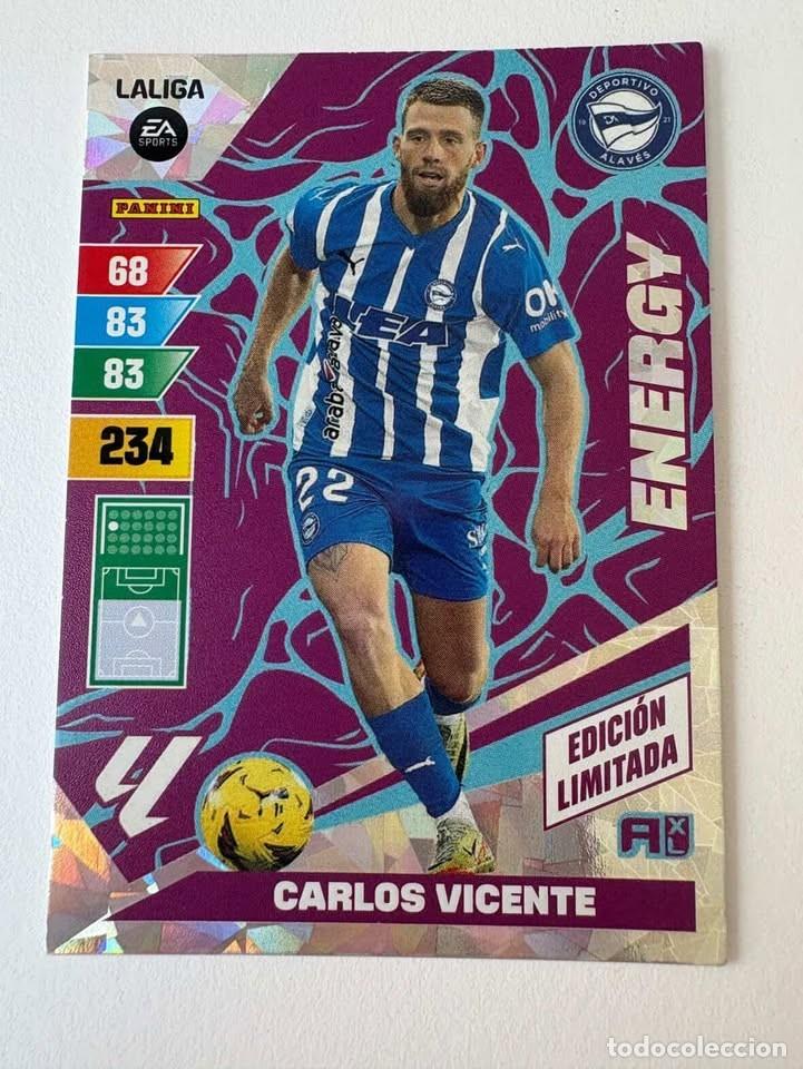 Coleccionismo deportivo: Carlos Vicente Alav&eacute;s Energy Edici&oacute;n Limitada Adrenalyn 2023-24