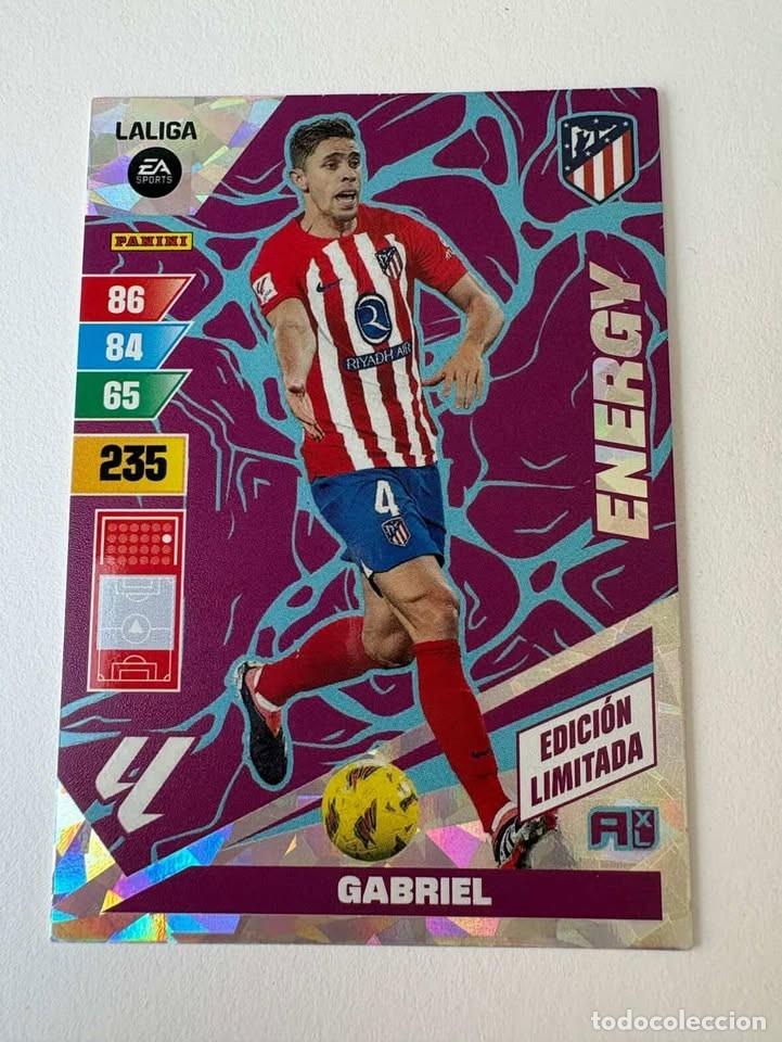 Coleccionismo deportivo: Gabriel Atl&eacute;tico de Madrid Energy Edici&oacute;n Limitada Adrenalyn 2023-24