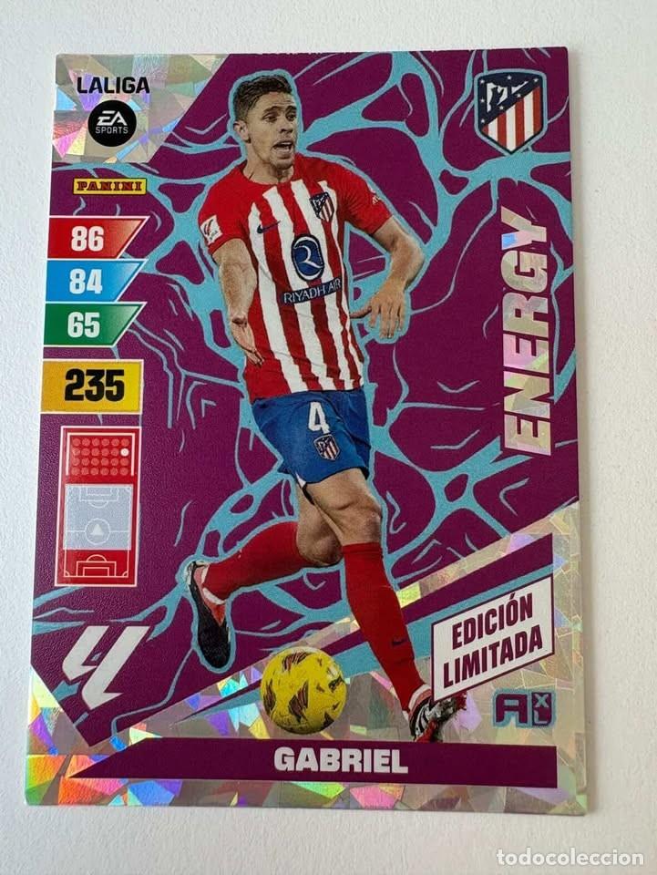 Coleccionismo deportivo: Gabriel Atl&eacute;tico de Madrid Energy Edici&oacute;n Limitada Adrenalyn 2023-24