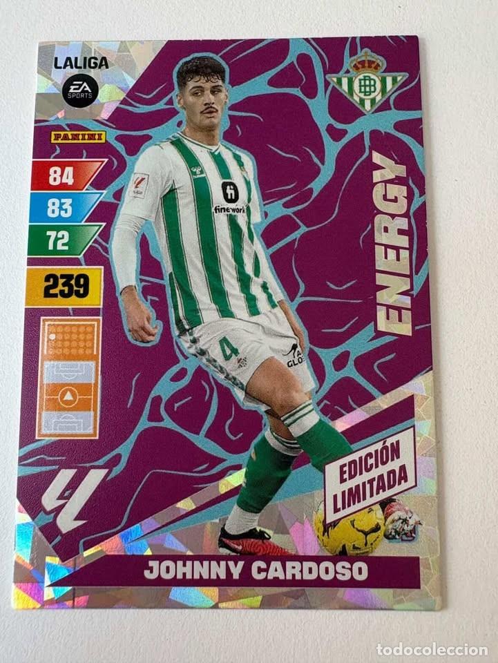 Coleccionismo deportivo: Johnny Cardoso Betis Energy Edici&oacute;n Limitada Adrenalyn 2023-24