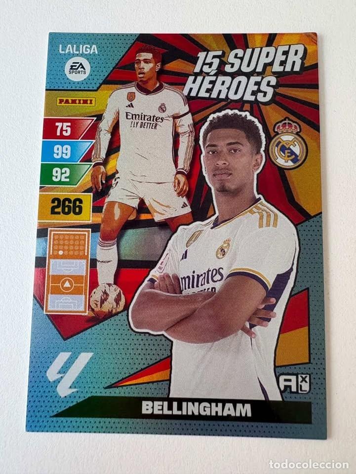 Coleccionismo deportivo: Bellingham Real Madrid 15 Super H&eacute;roes Adrenalyn 2023-24