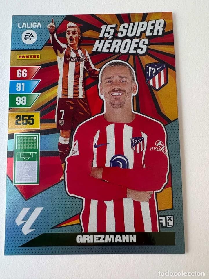 Sammelleidenschaft Sport: Griezmann Atl&eacute;tico de Madrid 15 Super H&eacute;roes Adrenalyn 2023-24