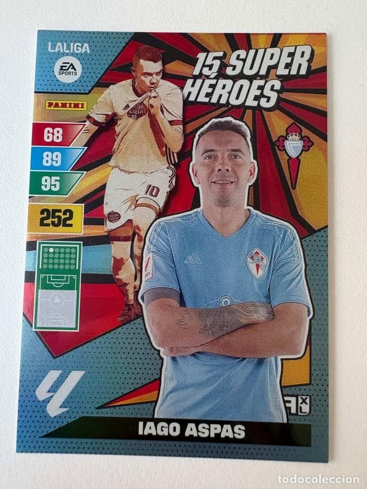 Sammelleidenschaft Sport: Iago Aspas Celta 15 Super H&eacute;roes Adrenalyn 2023-24