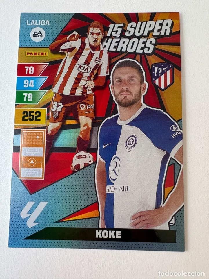 Coleccionismo deportivo: Koke Atl&eacute;tico de Madrid 15 Super H&eacute;roes Adrenalyn 2023-24
