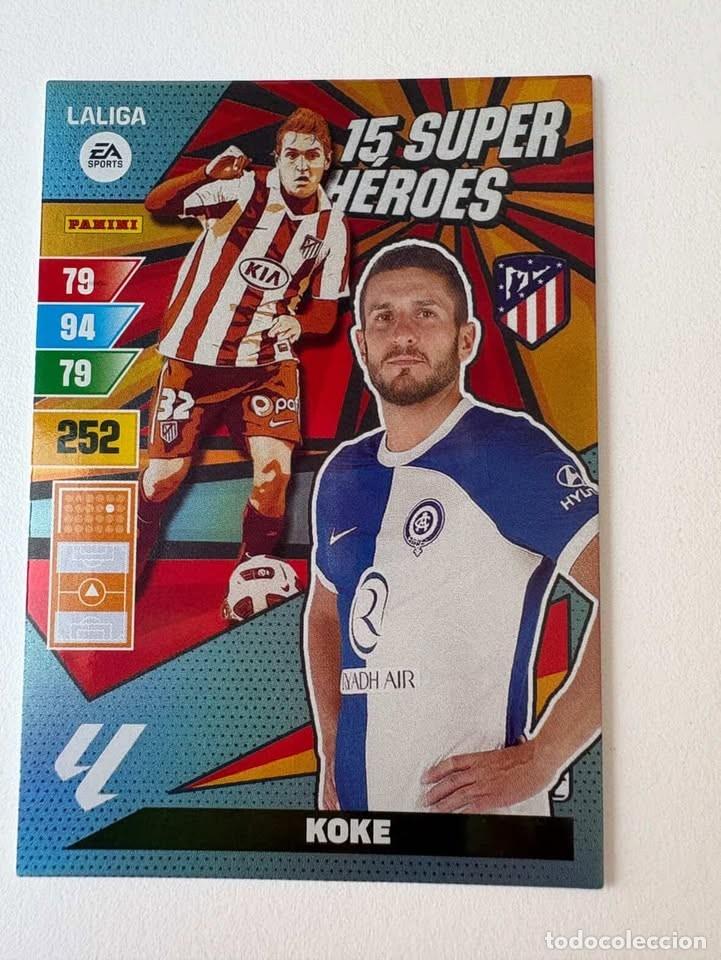 Coleccionismo deportivo: Koke Atl&eacute;tico de Madrid 15 Super H&eacute;roes Adrenalyn 2023-24
