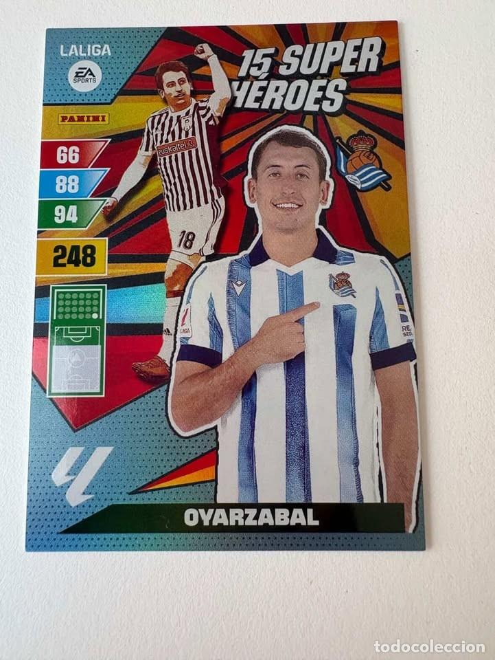 Coleccionismo deportivo: Oyarzabal Real Sociedad 15 Super H&eacute;roes Adrenalyn 2023-24