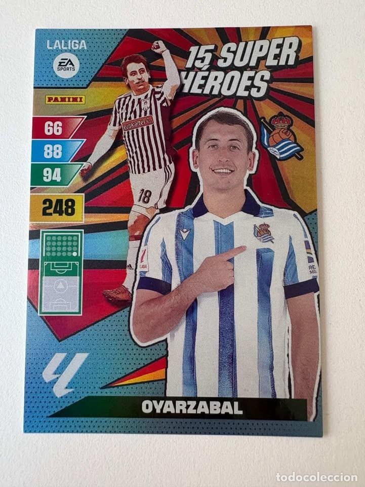 Coleccionismo deportivo: Oyarzabal Real Sociedad 15 Super H&eacute;roes Adrenalyn 2023-24