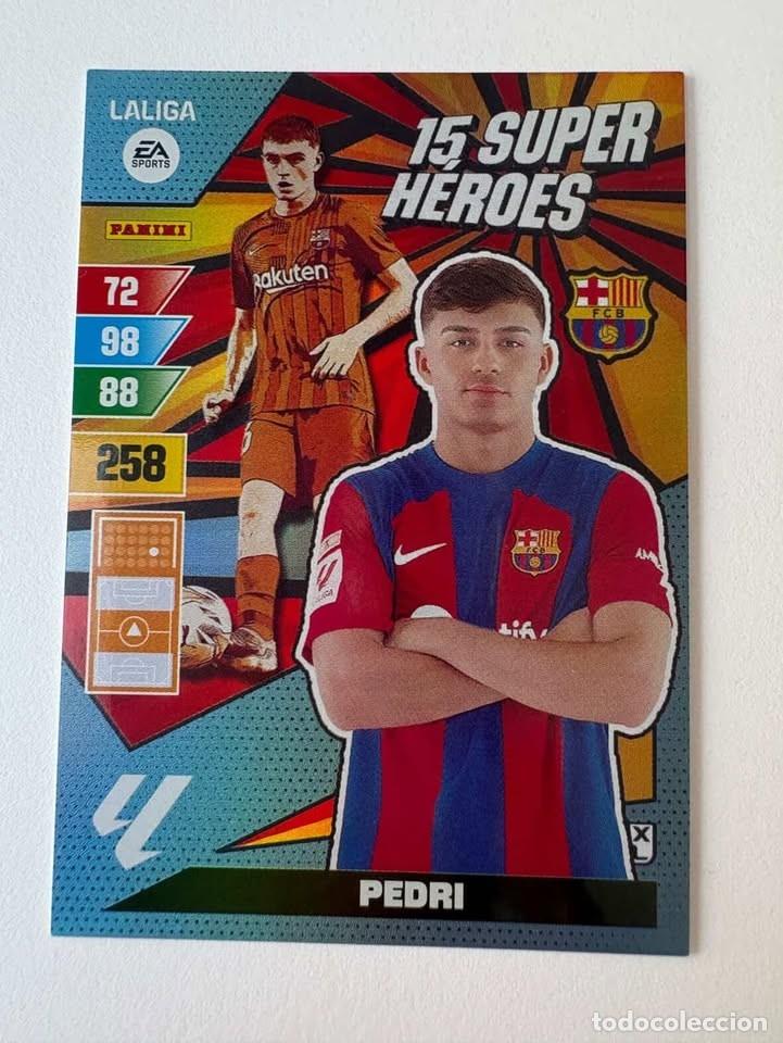 Coleccionismo deportivo: Pedri Bar&ccedil;a 15 Super H&eacute;roes Adrenalyn 2023-24