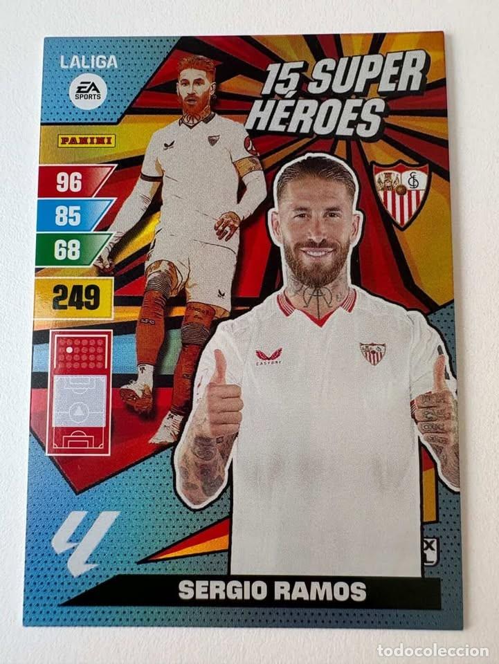 Coleccionismo deportivo: Sergio Ramos Sevilla 15 Super H&eacute;roes Adrenalyn 2023-24