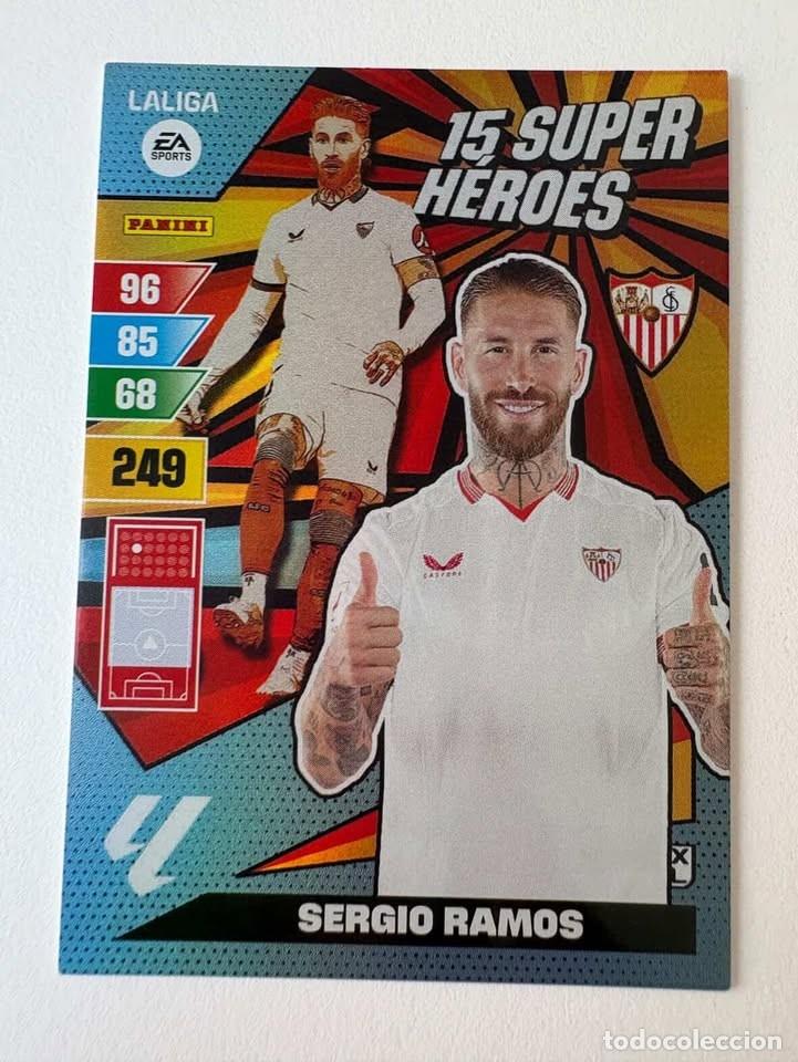 Coleccionismo deportivo: Sergio Ramos Sevilla 15 Super H&eacute;roes Adrenalyn 2023-24