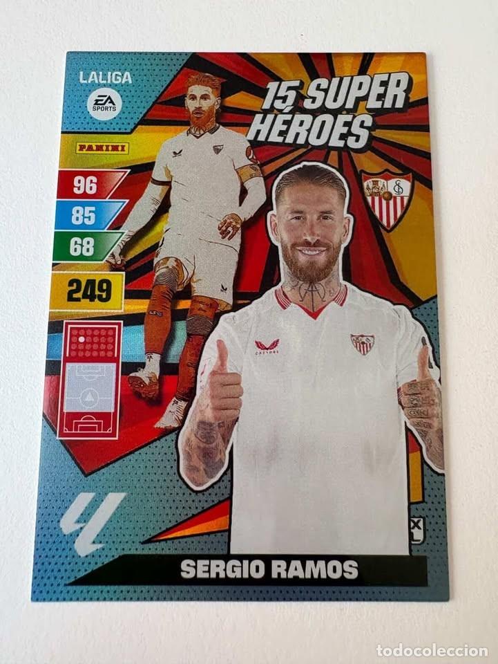 Coleccionismo deportivo: Sergio Ramos Sevilla 15 Super H&eacute;roes Adrenalyn 2023-24