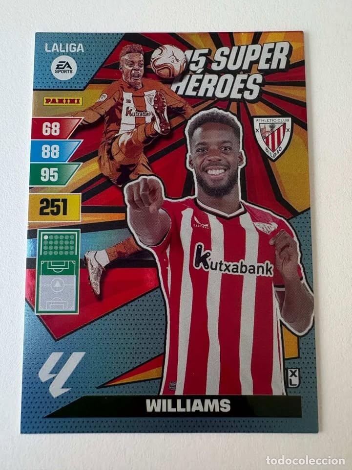 Coleccionismo deportivo: Williams Athletic Club de Bilbao 15 Super H&eacute;roes Adrenalyn 2023-24