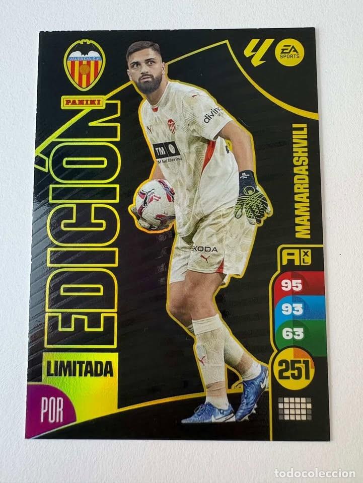Coleccionismo deportivo: Mamardashvili Valencia Edici&oacute;n Limitada Adrenalyn 2024-25