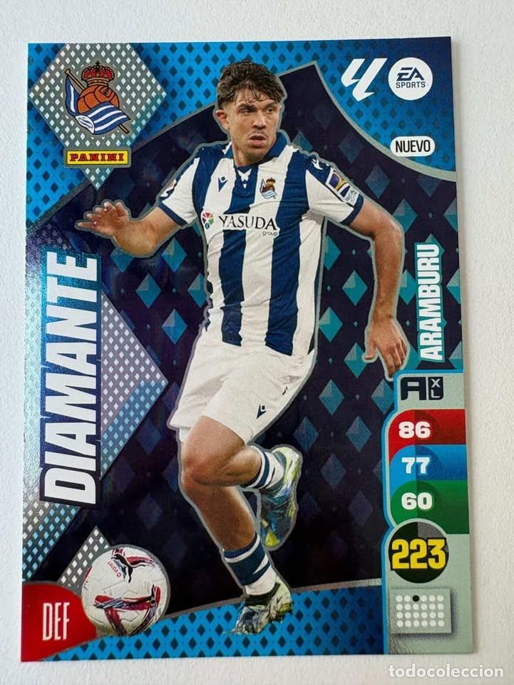 Coleccionismo deportivo: Aramburu Real Sociedad Diamante Edici&oacute;n Limitada Adrenalyn 2024-25