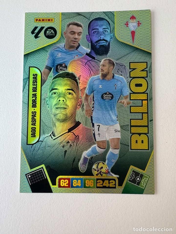 Coleccionismo deportivo: Iago Aspas/Borja Iglesias Celta Billion Adrenalyn 2025-26