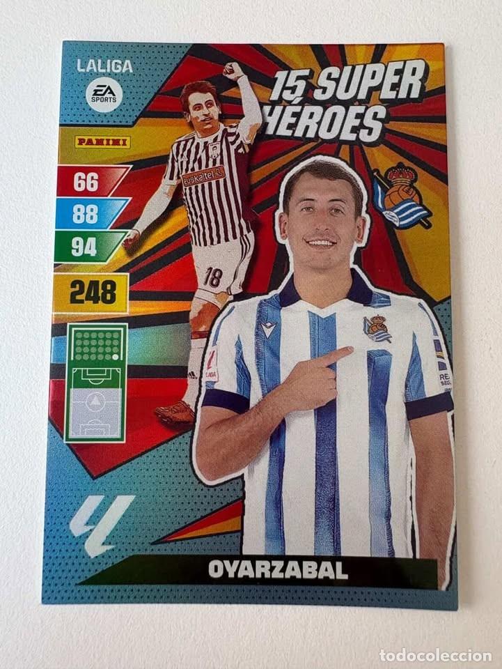 Coleccionismo deportivo: Oyarzabal Real Sociedad 15 Super H&eacute;roes Adrenalyn 2023-24