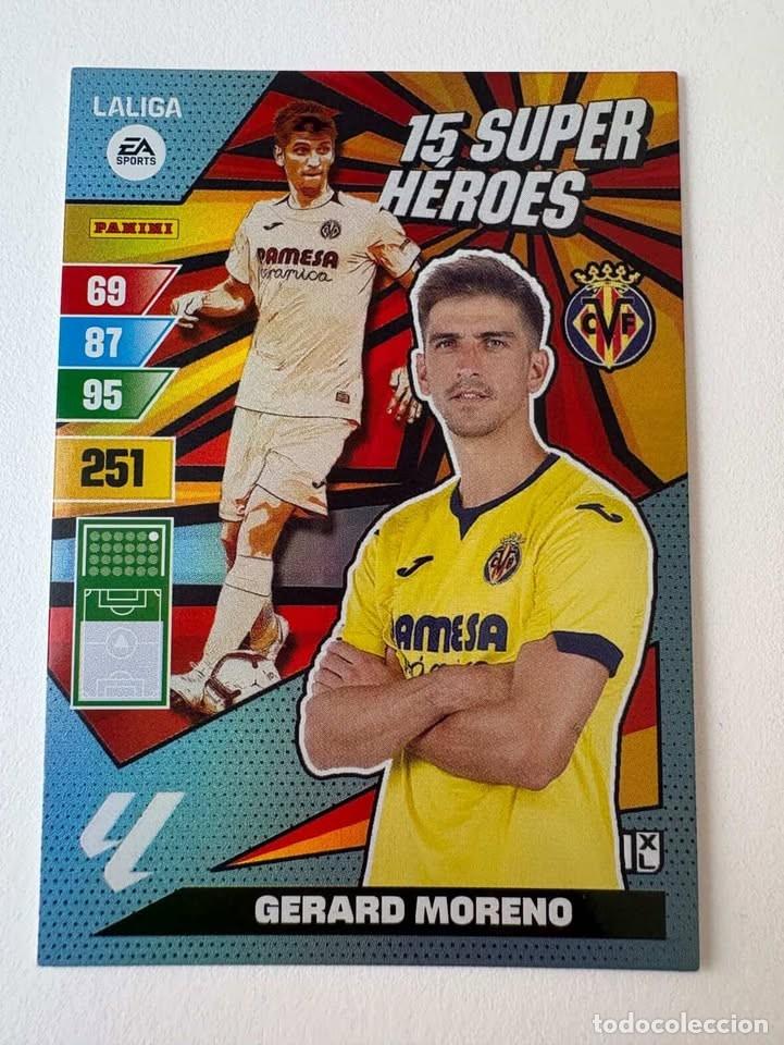 Coleccionismo deportivo: Gerard Moreno Vilarreal 15 Super H&eacute;roes Adrenalyn 2023-24