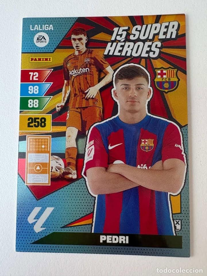 Coleccionismo deportivo: Pedri Bar&ccedil;a 15 Super H&eacute;roes Adrenalyn 2023-24