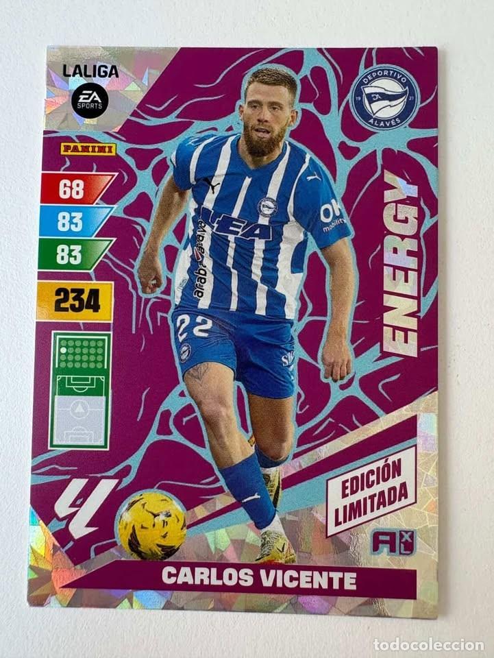 Coleccionismo deportivo: Carlos Vicente Alav&eacute;s Energy Edici&oacute;n Limitada Adrenalyn 2023-24