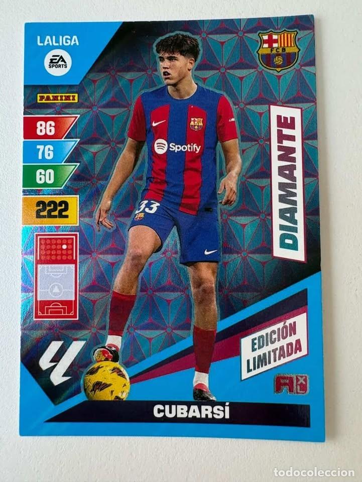 Coleccionismo deportivo: Cubars&iacute; Bar&ccedil;a DIamante Edici&oacute;n Limitada Adrenalyn 2023-24