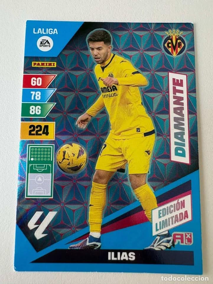 Coleccionismo deportivo: Ilias Villareal DIamante Edici&oacute;n Limitada Adrenalyn 2023-24