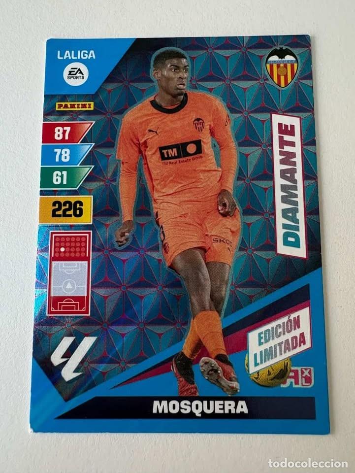 Coleccionismo deportivo: Mosquera Valencia DIamante Edici&oacute;n Limitada Adrenalyn 2023-24