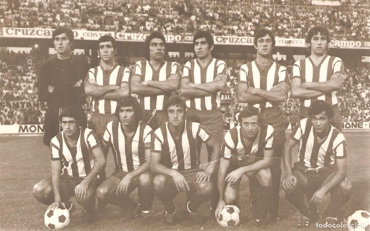Coleccionismo deportivo: FOTO POSTAL RECREATIVO HUELVA 1974/75